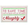 Save Time Under Naughty Glitter